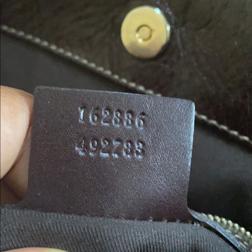 GUCCI brown hobo leather bag - Picture 6 of 6